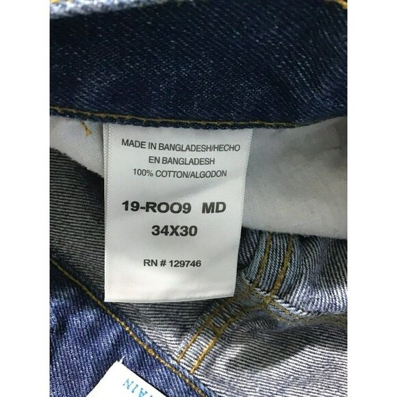 Blue High Rise Bootcut Men's Jeans 36W 30L - Picture 8 of 10